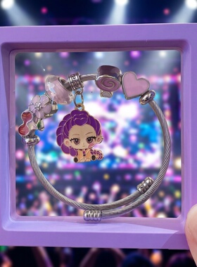 恶魔猎人韩流kpop猎魔女团手链鲁米佐伊米拉卡通动漫手镯女孩礼物