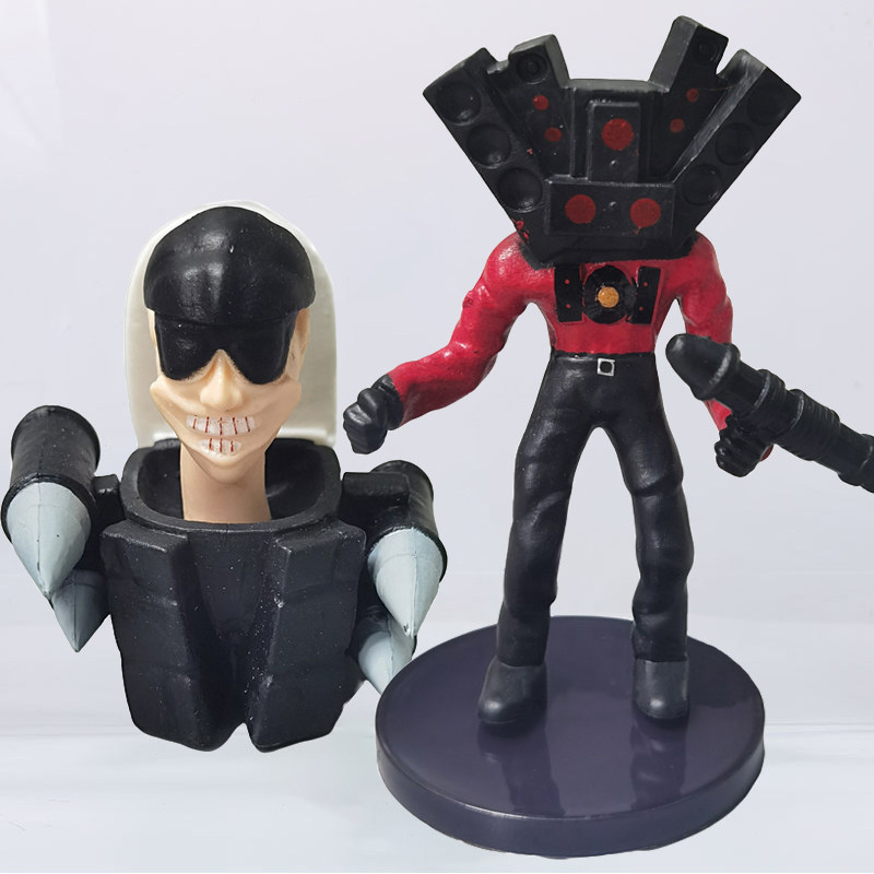 导弹墨镜马桶人vs大枪音响人玩具手办公仔泰坦监控人时钟人模型