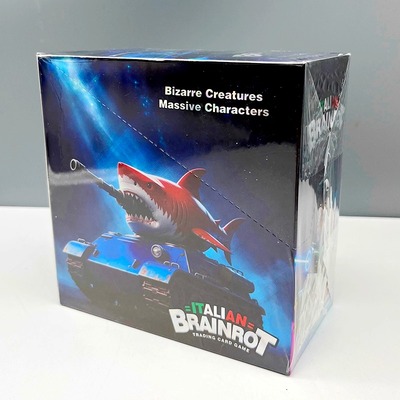 国外山海经战力血卡通通通木棍人鲨鱼卡布奇洛镭射收藏稀有卡片