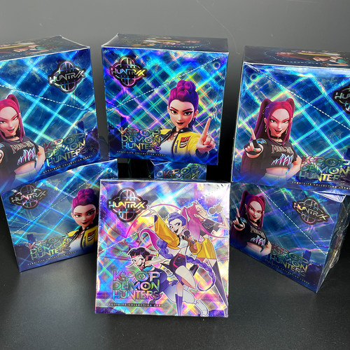 KPOP猎魔女团沙加男团全套角色卡包盲袋SSR卡片儿童收藏稀有卡牌