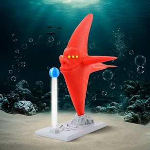 3D打印深海迷航红色宇宙红鱼手办模型食海者巨兽海怪利维坦玩具
