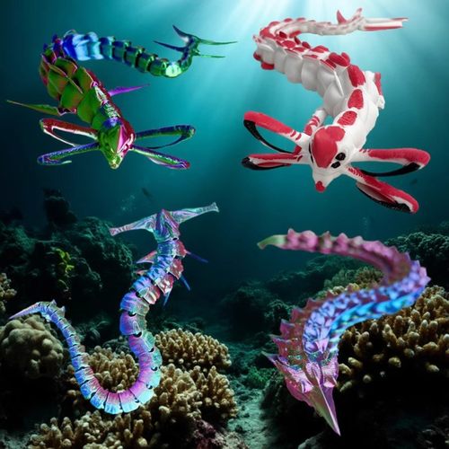 3D打印深海迷航死神利维坦手办关节可动吞海者海怪巨鲁模型小玩具