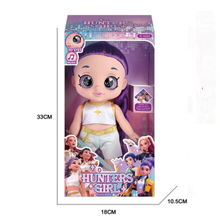 KPOP Hunters猎魔女团幼年鲁米手办5D眼睛高还原搪胶娃娃 Demon