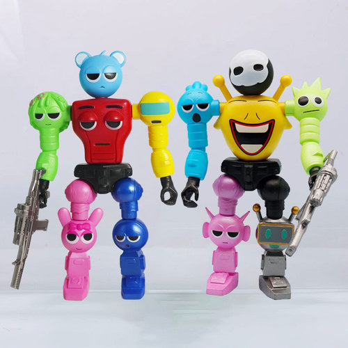 节奏盒子大号可拆装手办儿童节礼物Sprunki新款大boss组合玩具