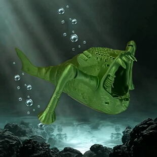 3d打印侵蚀食海者玩具手办关节可动深海迷航巨兽海怪红鱼宁根模型