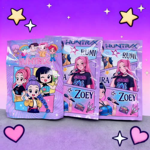 kpop猎魔女团文具大礼包动漫周边saja boys爆款学生奖励文具盲袋