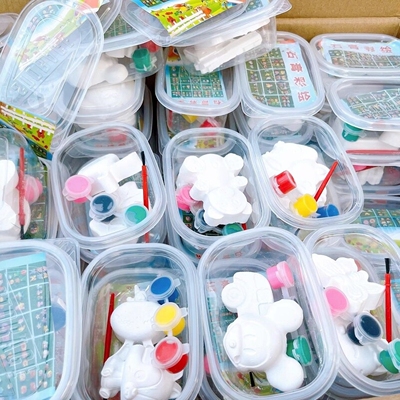 石膏娃娃涂色手工diy批地推发玩具幼儿园小礼品儿童节赠品小学生