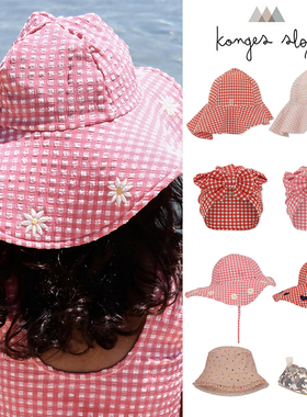 5件3折 Little家 丹麦Konges slojd SS23春夏宝宝泳帽遮阳帽泳鞋