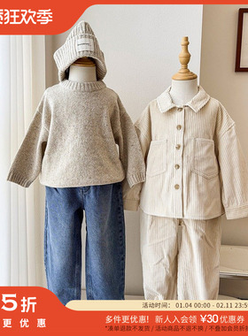 3件5折 Little丹麦brunobruno nation FW25儿童外套毛衣牛仔长裤