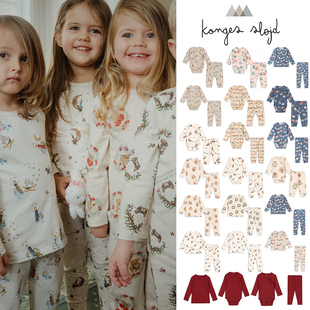 FW25新生儿宝宝圣诞居家服套装 85Z Slojd 丹麦Konges Little现货