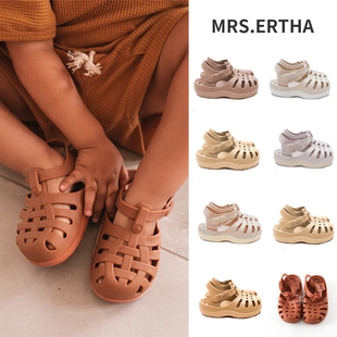 SS24儿童宝宝按扣包头罗马凉鞋 65Z ERTHA 葡萄牙MRS Little现货