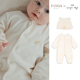75Z 毛绒连体衣胎帽 FW25新生儿宝宝长袖 Little现货 丹麦FANGA