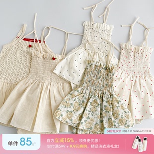 Little家现货 PequenoTOCON SS26春夏女宝纯棉碎花吊带包屁衣