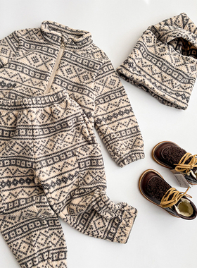 7Z Little现货 丹麦WHEAT  FW25秋冬儿童外套夹克长裤防风帽