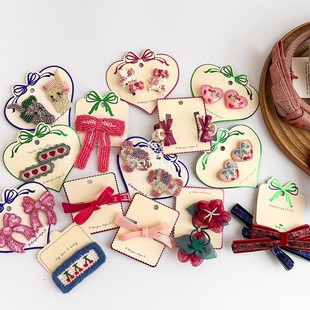 slojd konges FW25女宝圣诞头饰发夹头绳发箍 Little现货丹麦 85Z