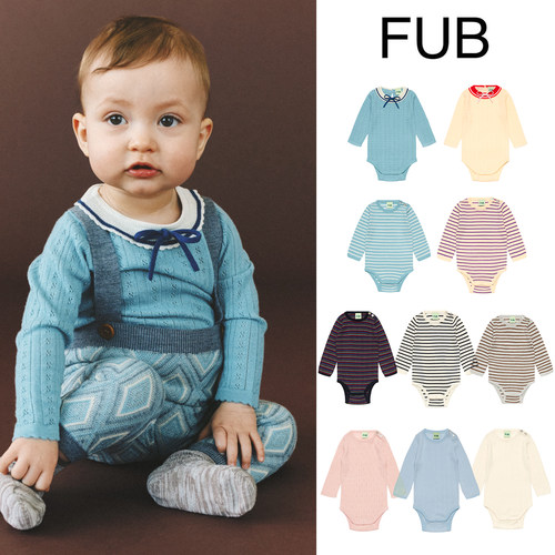 Little现货 丹麦FUB FW26秋冬宝宝蝴蝶结羊毛包屁衣baby