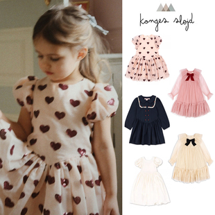 Slojd 丹麦Konges FW25秋冬女宝连衣裙纱裙公主裙 Little现货 85Z