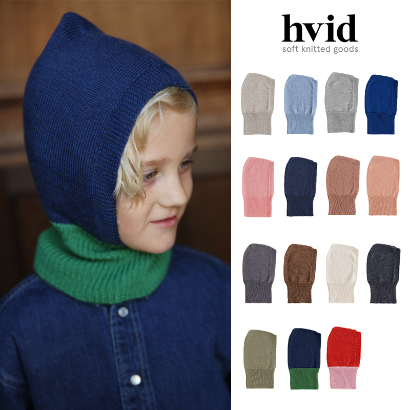 little现货 比利时HVID FW25秋冬儿童柔软羊毛针织保暖护脖防风帽