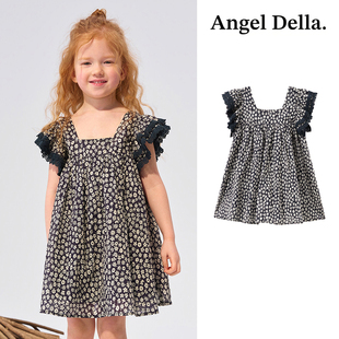 特惠直降 Little日本Angel della SS26春夏女宝纯棉印花连衣裙