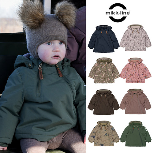 85Z新色Little mikk line FW25小童防风保暖棉服夹克冲锋衣12M-4Y
