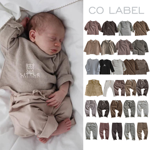 FW23秋冬儿童上衣裤 label 子夹克外套马甲 Little家丹麦co