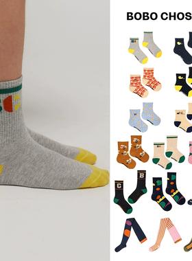 5件3折 Little家现货 西班牙bobo choses FW23儿童条纹长袜连裤袜