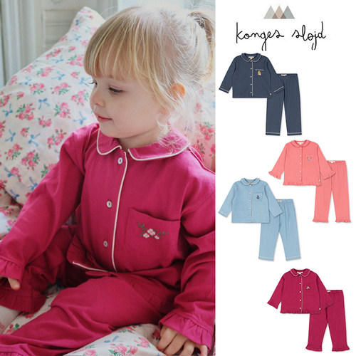 现货Little丹麦Konges Slojd FW25儿童长袖居家服睡衣套装