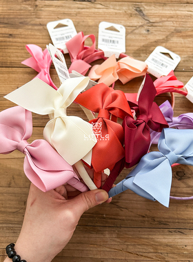 little现货 西班牙siena SS24春夏女宝蝴蝶结绒球水果冰激凌发箍