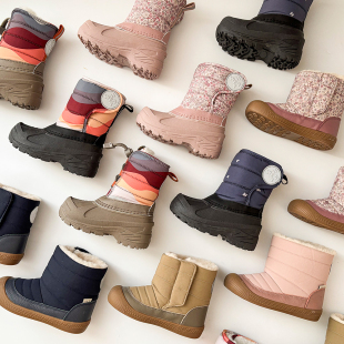 85Z FW25秋冬儿童加绒加厚雪地靴棉靴长筒靴 Little现货丹麦WHEAT