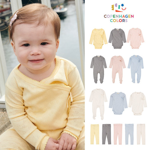 Little现货Copenhagen Colors SS26春夏新生儿包屁衣连体衣打底裤