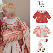 到手5Z 袜圣诞风 连衣裙打底裤 现货Little丹麦floess FW25女宝长袖