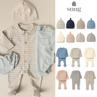 胎帽 连体衣包脚套装 85Z现货Little葡萄牙snug FW25新生儿宝宝长袖