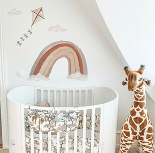 儿童房间布置高品质墙贴彩虹风筝蝴蝶结 丹麦thatsmine