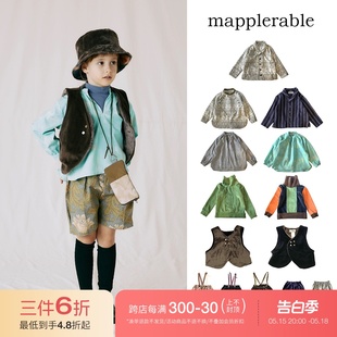 35Little FW23秋冬儿童中性上衣外套马甲背带裤 日本mapplerable