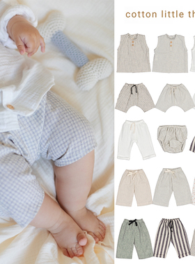 Little现货 Cotton Little Things SS26男女童中性背心花苞裤长裤