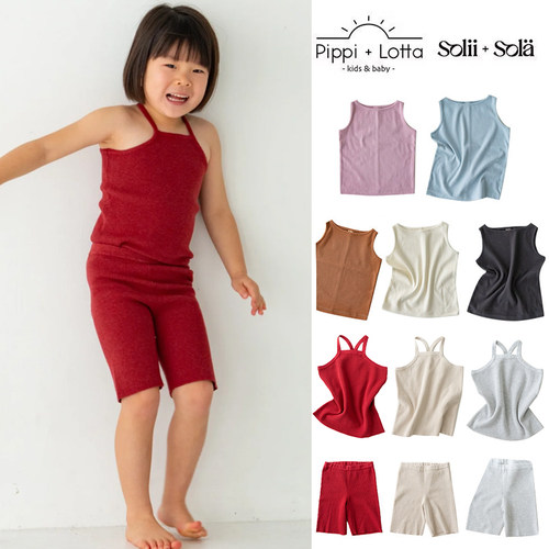 Little现货 日本Solii Sola SS26春夏儿童针织背心骑行裤百搭