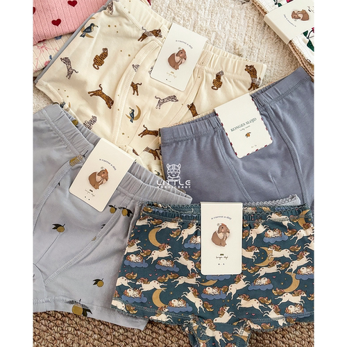 Little现货 丹麦Konges Slojd FW25男宝柔软背心内裤2件套