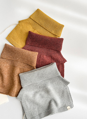 85Z Little现货丹麦minimalisma FW25秋冬男女童羊绒围脖防风保暖