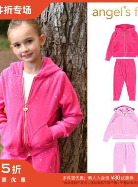 3件5折Little现货英国Angels Face SS25女宝休闲连帽卫衣开衫卫裤