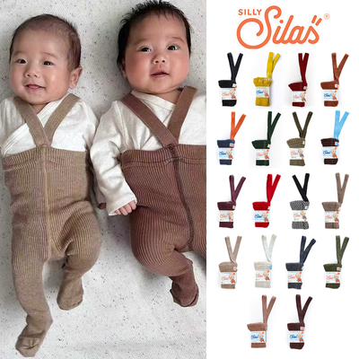 Little现货 瑞典silly silas FW26儿童宝宝踩脚袜背带袜举重裤