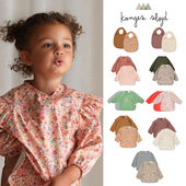 slojd 45Z Little现货丹麦konges FW23儿童辅食饭衣口水巾2件