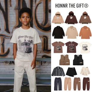马甲T恤裤 5件3折Little美国HONOR FW23儿童连帽卫衣裤 GIFT 子 THE