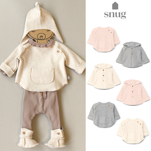 FW25儿童长袖 葡萄牙snug 上衣连帽棉外套保暖 Little现货 85Z