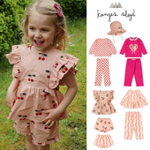 Little现货 丹麦Konges Slojd 65Z SS25春夏女童上衣长裤 帽子