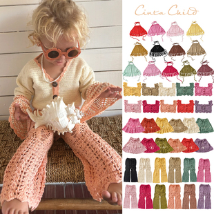 SS25钩织女宝上衣吊带半裙喇叭裤 Child Little澳洲Cinta