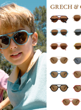 65Z Little现货 丹麦grech co SS24儿童太阳眼镜复古时尚墨镜百搭
