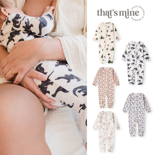 FW25秋冬新生儿宝宝连体衣拉链长袖 85Z Little现货丹麦thatsmine