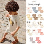 套装 65Z SS25春夏男女童T恤短袖 短裤 Little现货丹麦Konges Slojd