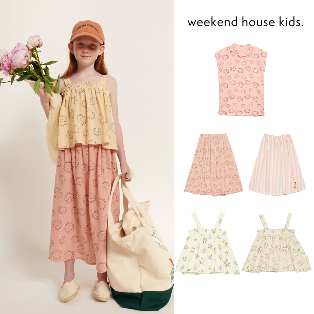 75Zlittle现货 weekend house kids SS24女宝印花连衣裙上衣半裙-封面