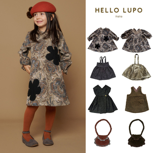 75Z现货Little意大利hello FW25女宝花边领连衣裙背带裙包包 lupo